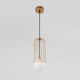 Telford Pendellampe Ø 12cm mit dekorativem Metallrahmen und mattierten Glasdiffusoren.