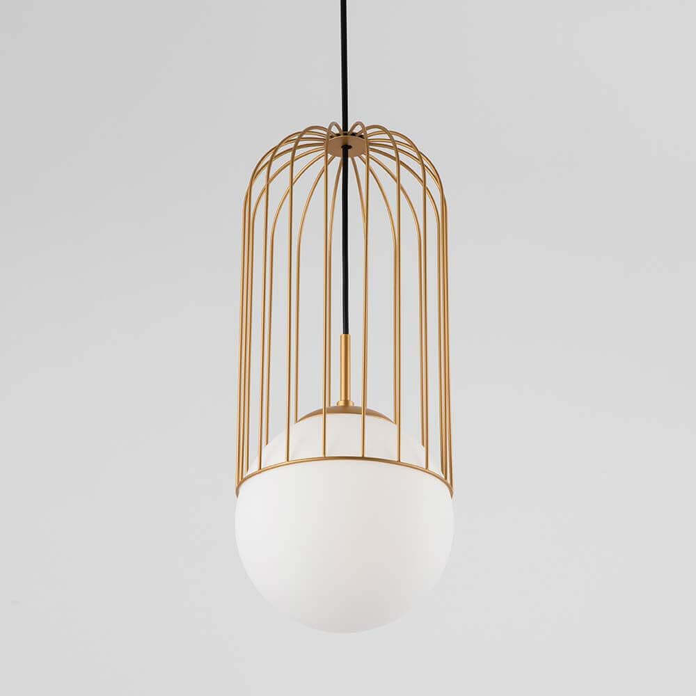 Telford Pendelleuchte Gold, Weiß