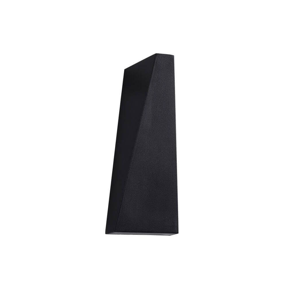 TimesSquare LED-Wandaußenlampe Big IP54 in modernem, schwarzem Design und robustem Metall.
