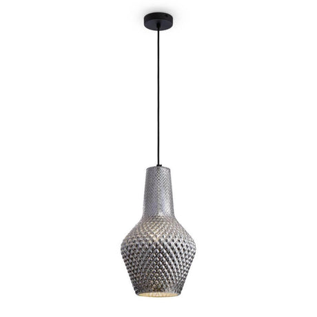 Tommy Pendelleuchte Big mit geriffeltem Glas-Lampenschirm und verstellbarer Höhe, elegantes Design.