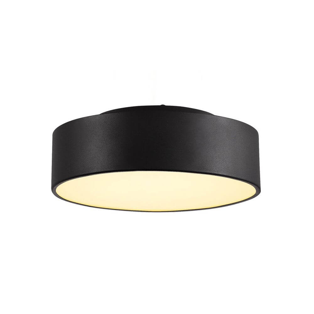 Medo 28 LED Deckenleuchte Schwarz optional abpendelbar mit elegantem Design und integriertem LED.