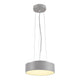 Medo 28 LED Deckenleuchte Silbergrau optional abpendelbar, moderne pendelleuchte in silbergrau, elegantes design