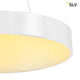 Medo 60 LED Deckenleuchte Weiß mit rundem, elegantem Design und warmem Licht.
