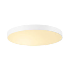Medo 90 LED Deckenleuchte Weiß optional abpendelbar, runde weiße LED-Deckenleuchte mit warmem Licht