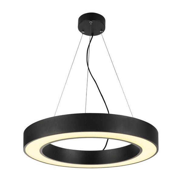 Medo Pro 60 Ring LED Pendelleuchte Schwarz, moderne dimmbare Hängeleuchte mit effizientem LED-Modul