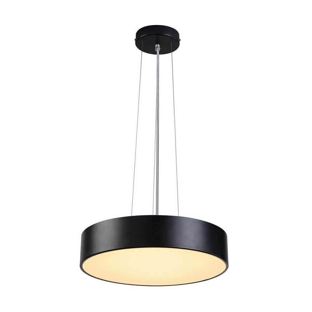 Schwarzes Abhängeset für MEDO 30 Deckenleuchte als elegante Pendelleuchte in zeitlosem Design.