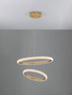 Medora LED Pendelleuchte 2-flammig Ø 59cm 3000K Messing-Gold, elegante Hängeleuchte mit modernem Design