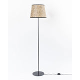 Metal floor lamp with a hay forward