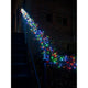 9m Micro LED Büschellichterkette Cluster mit 8 Funktionen 960 bunte Dioden IP44 an Treppe im Dunkeln.