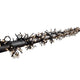 7,7m Micro LED Büschelllichterkette Cluster mit 8 Funktionen 768 Warmweiße Dioden IP44 auf einem schwarzen Hintergrund.