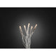 Micro LED Lichterkette 35 Warmweiße Dioden auf transparentem Kabel, ideal für festliche Dekoration.