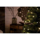 Detailaufnahme einer 12m Micro LED Lichterkette gefrostet 10 Warmweiße Dioden an einem Weihnachtsbaum