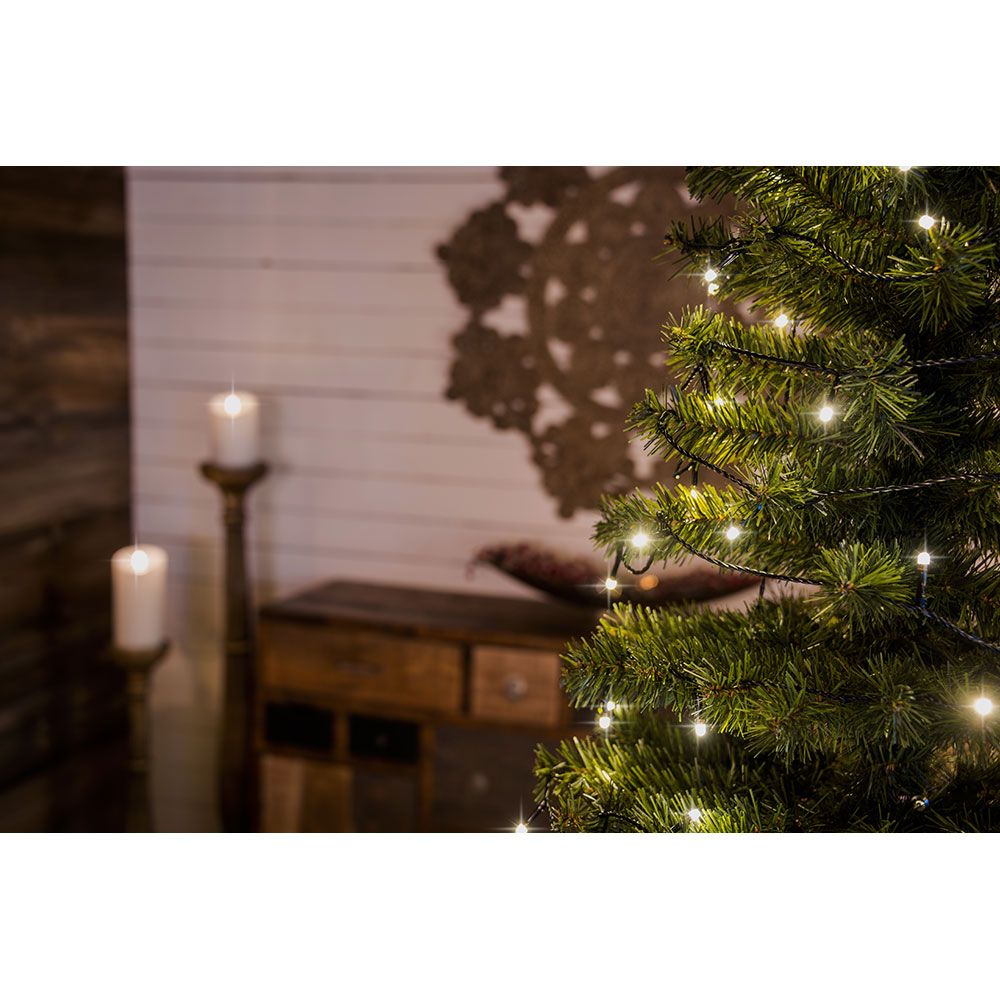 3.6m Micro LED luces de hadas esmerilado 100 diodos blanco cálido