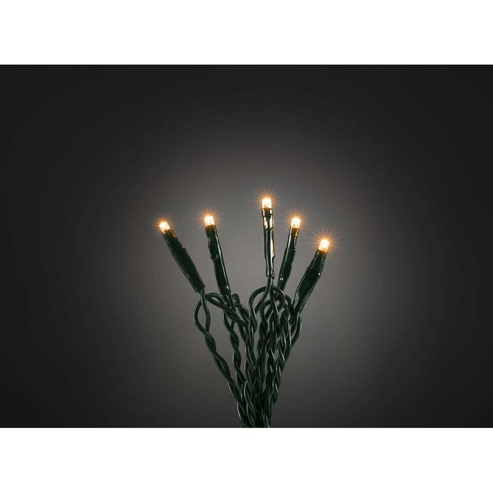 6m Micro LED Lichterkette 100 bernsteinfarbene Dioden