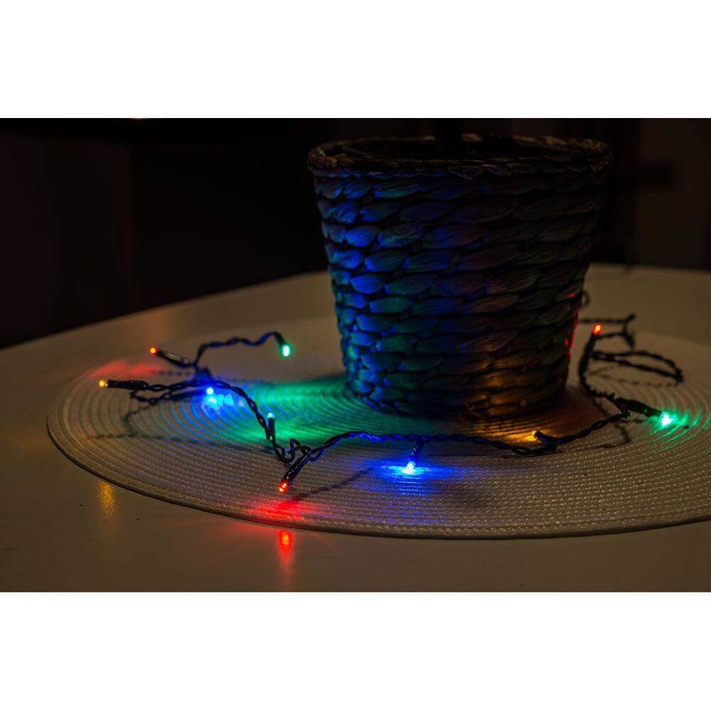 6m Micro LED Lichterkette 100 bunte Dioden