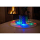 4m Micro LED Lichterkette 20 bunte Dioden um einen Blumentopf auf einem Tisch mit warmem Hintergrund.