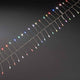 8,6m Micro LED Lichterkette Firecracker mit langsamen RGB-Farbwechsel 360 RGB Dioden auf silberglänzendem Draht