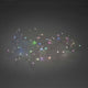 15m Micro LED Lichterkette mit langsamen RGB-Farbwechsel 100 RGB Dioden auf silbernel Draht.