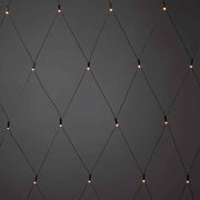 Micro LED Lichternetz IP44 Schwarz mit warmweißen Lichtern für dekorative Außenbeleuchtung