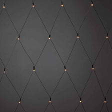 Micro LED Lichternetz IP44 Schwarz mit warmweißen Lichtern für dekorative Außenbeleuchtung