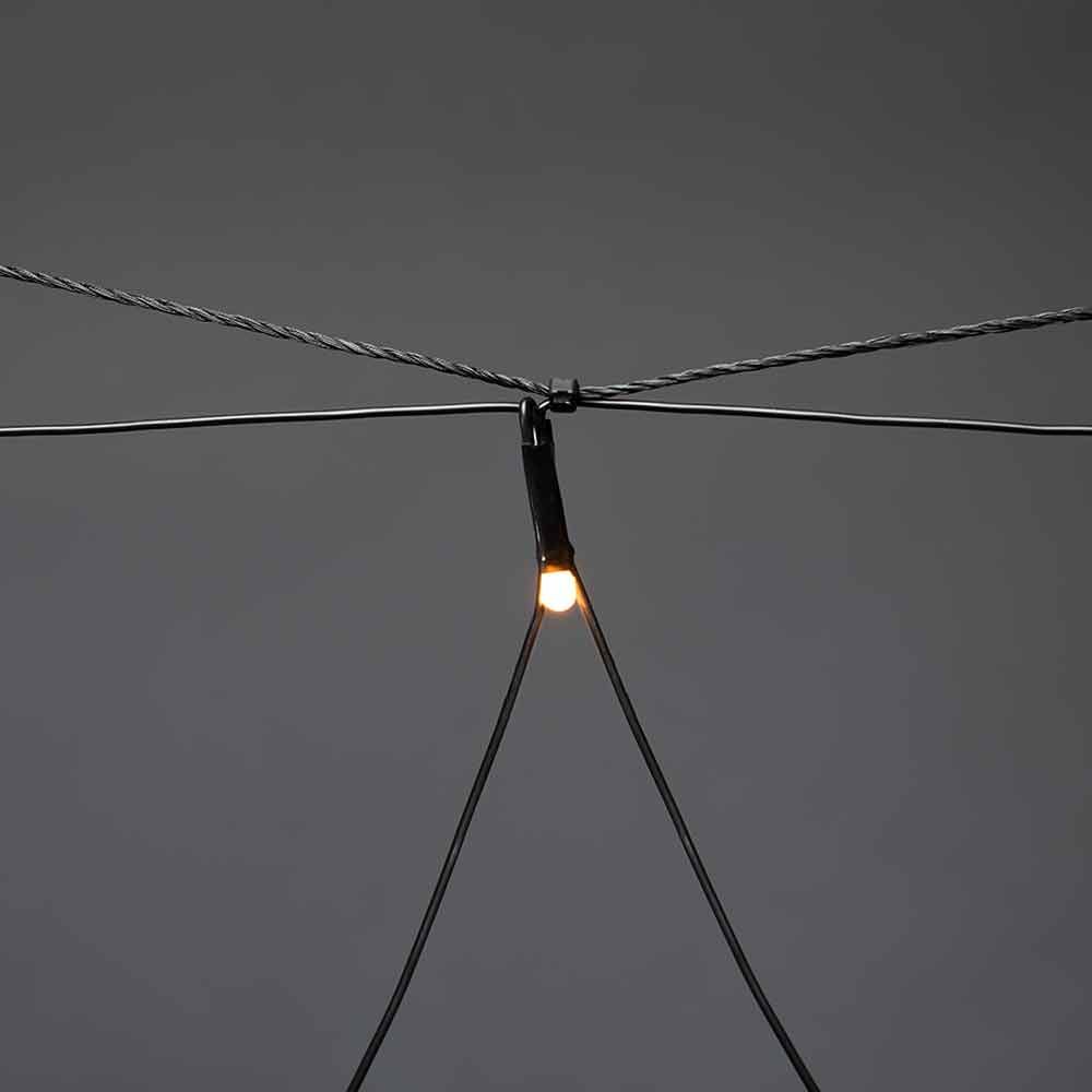 Micro LED Lichternetz IP44 Schwarz  Konstsmide   