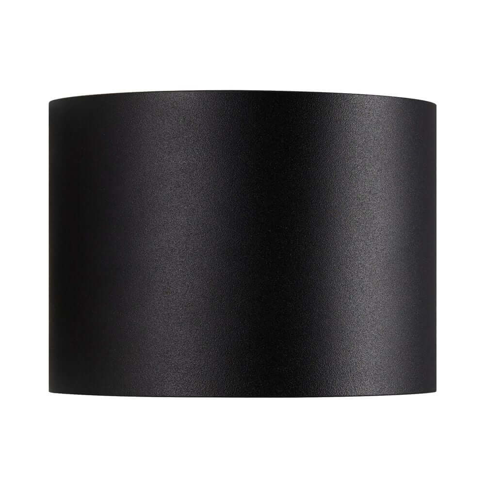 Milda LED Wandleuchte IP44 in modernem, minimalistischem Design, Schwarz.