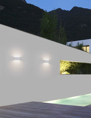 Mile LED Applique d'extérieur rectangulaire Up & Down 3000K blanc IP54 (1)