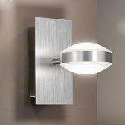 Mill LED Power-Wandleuchte 1400lm Nickel-Satiniert, formschöne Designer Wandlampe mit Up&Down Licht