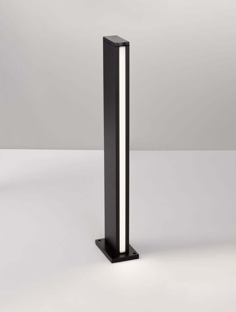 Minot LED Außenwegeleuchte 3000K Schwarz IP54 mit modernem Design für Garten und Terrasse.