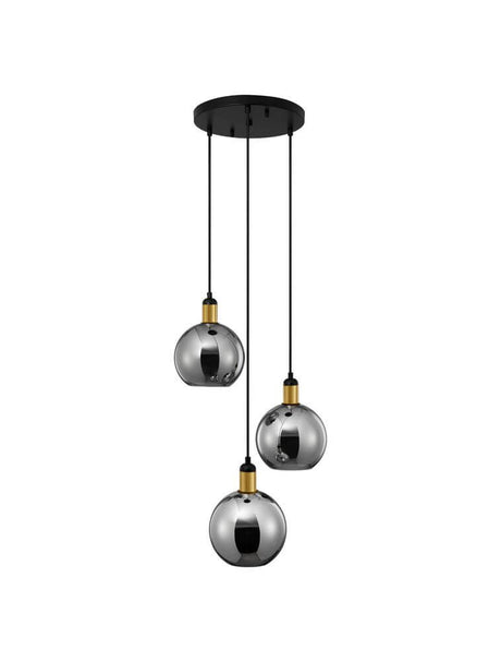 Mirro Wiselant Lampa 3-płaszcza Ø 30 cm złota, czarny, dym