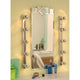 Mirror Regula Lichtleiste max. 5x40W E14 Chrom an einem Spiegel, dekorative Wandbeleuchtung im Badezimmer.