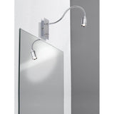 Spegel zylindro säng läsning ljus 1x3w led krom dc 700mA
