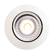 Mixit Pro recessed spotlight with white painted finish and modern design for indoor and outdoor applications.
