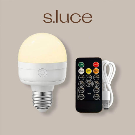 Mobiles LED Leuchtmittel 8W Dimmbar Akku Magnetisch warm/kalt