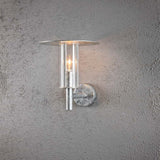 Mode Außen-Wandleuchte galvanisierter Stahl, klares Polycarbonat Glas