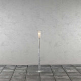 Mode Wegeleuchte 111cm galvanisierter Stahl, klares Polycarbonat Glas