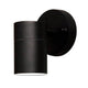 Modena Außen-Wandleuchte Schwarz, klares Glas, Reflektor in modernem Design mit eleganter Schwarz-Oberfläche.