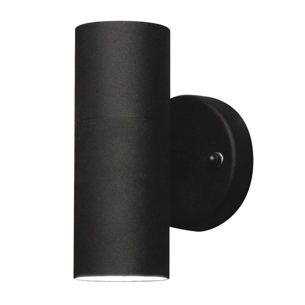 Modena Outdoor Wall Lamp with Double Beam Black