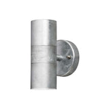 Modena outdoor wall light 2-bulb galvanized steel