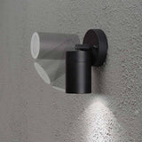 Modena Energiespar Wandspot schwenkbar Schwarz, klares Glas