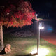 Modena Wegeleuchte mit Pfahl klares Acrylglas, Reflektor, strahlt sanftes Licht im Garten aus.