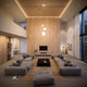s.luce Modular Umbau bis 20 Leuchten in modernem Wohnzimmer mit skandinavischem Design.