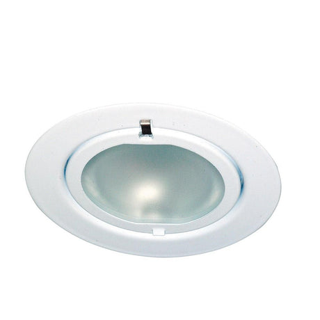 Möbel EBL Klipp Klapp max. 20W 12V G4 72mm hvidt glas - forsænket lampe med dæmpbart lys.