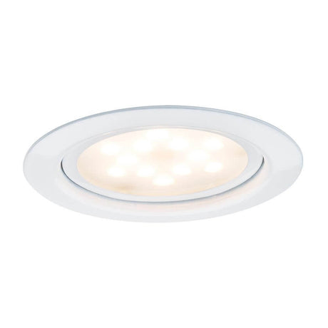 Møbel EBL sæt LED 1x4,5W 6VA 65mm hvid: dekorativt og energieffektivt indbygget lys til møbler og montrer.