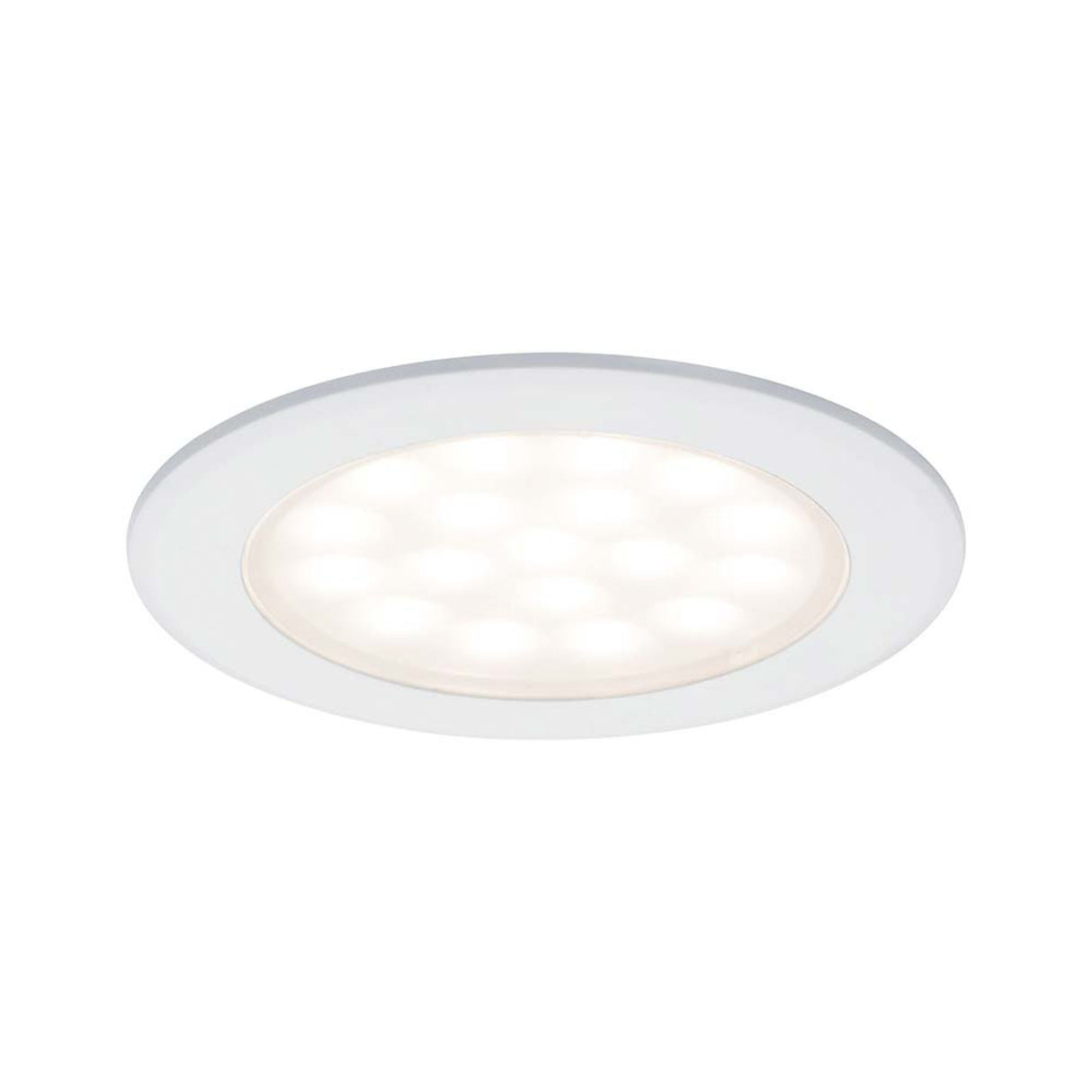 Möbel EBL Set rund LED 2x2,5W 6VA 12V 3000K Weiß Alu