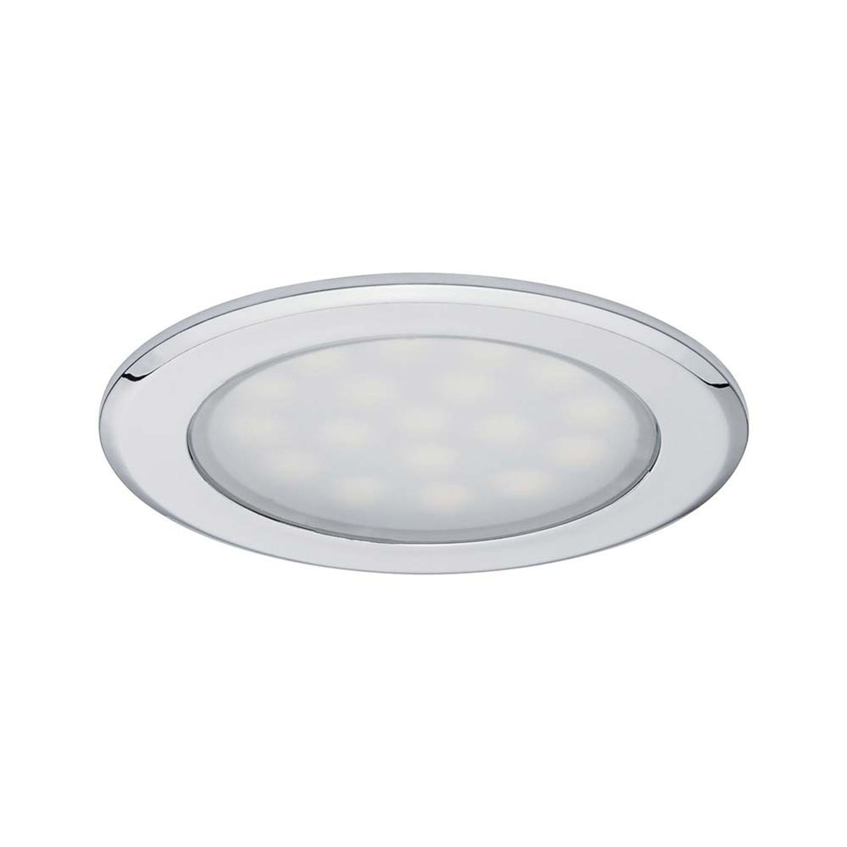 Möbel EBL Set rund LED 2x2,5W 6VA 12V 3000K Chrom Alu