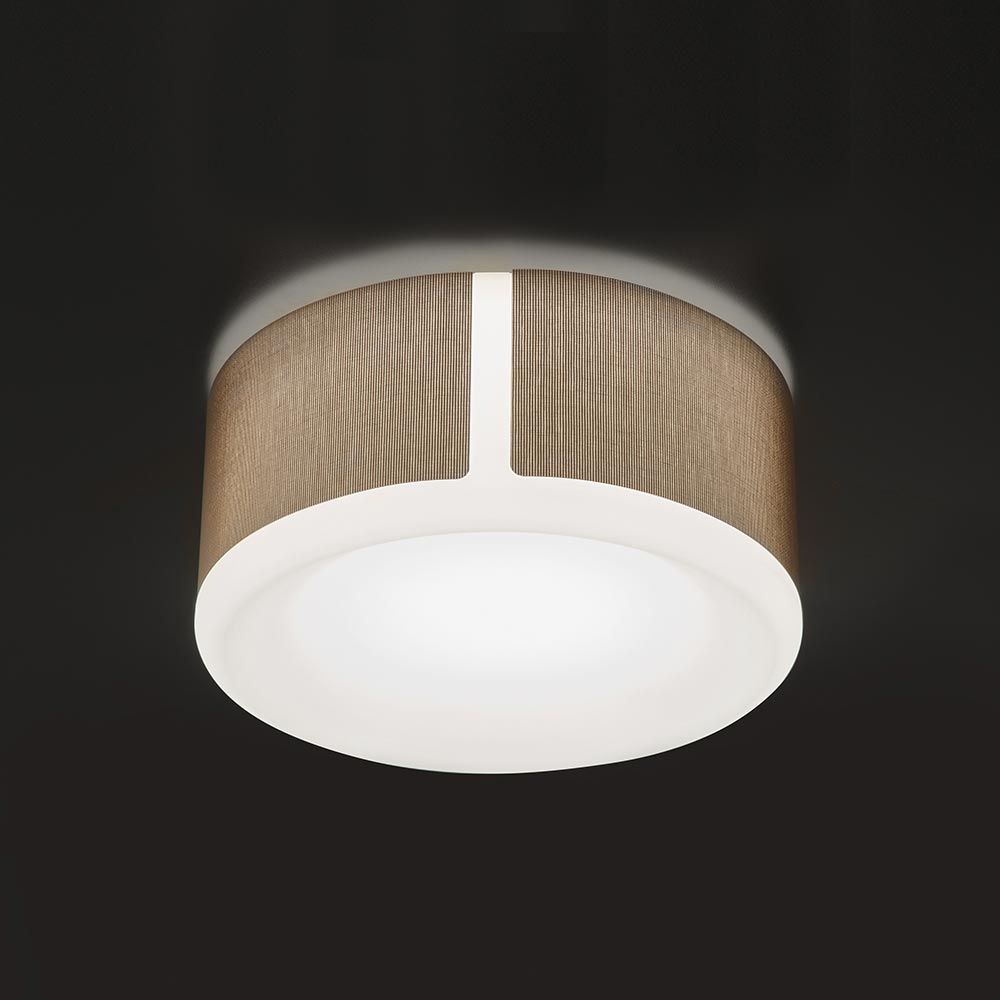 Lampada a soffitto a LED Apollo Ø 45 cm tessile antracite dimmerabile