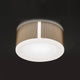Apollo LED Deckenlampe Ø 45cm Textil Anthrazit Dimmbar in runder Form mit opalem Diffusor.