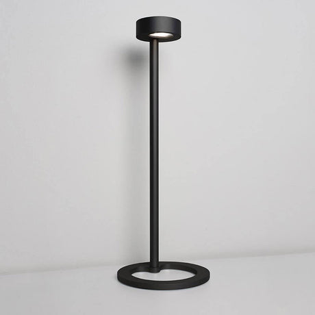Iven LED Schreibtischlampe asymmetrisch 3-Stufen Schwarz, elegante Tischleuchte in modernem Design.