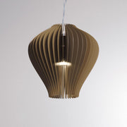 Lamella Fragola pendant light GU10 in a modern design with illuminated inner edge.